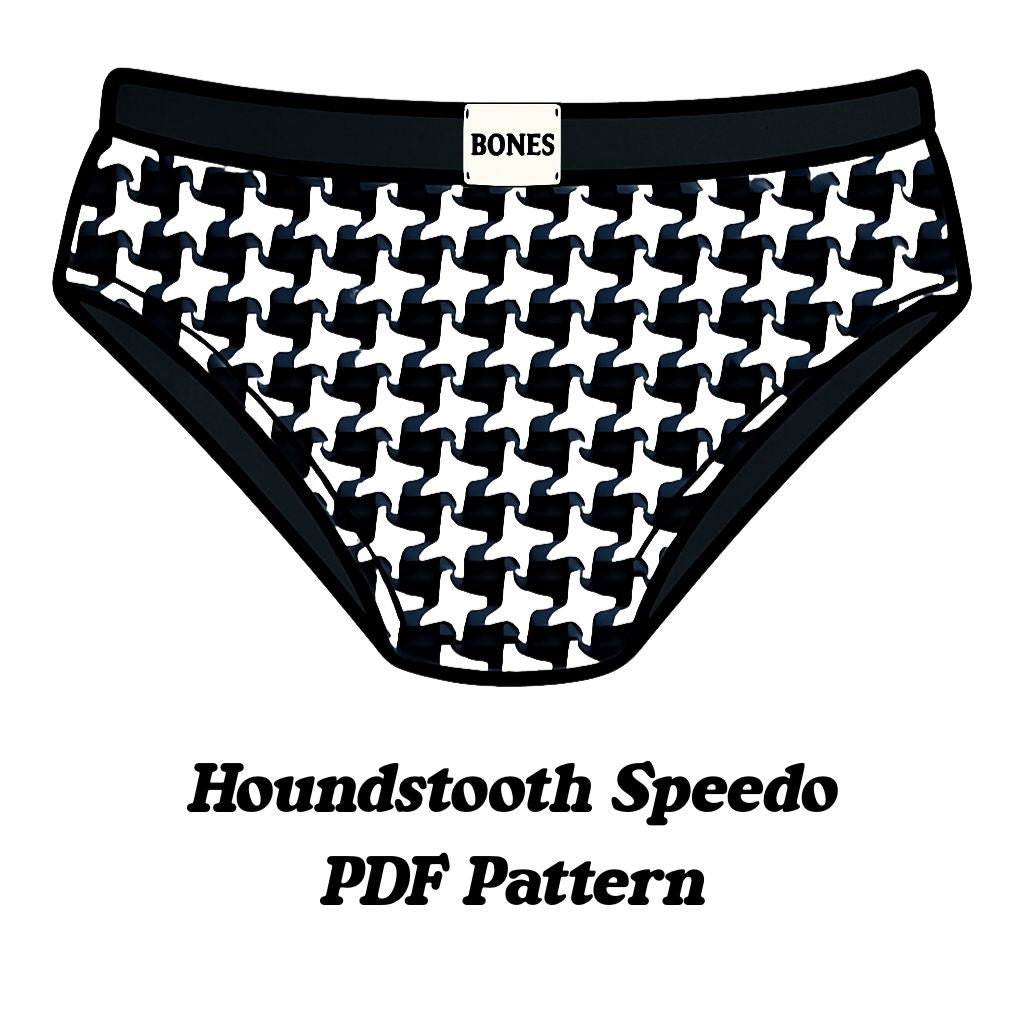 Houndstooth Speedo PDF Pattern