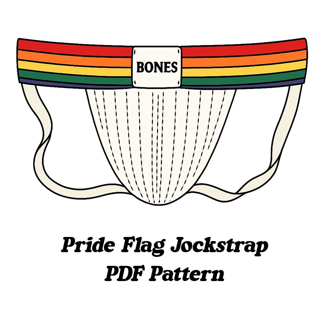 Pride Flag Jockstrap PDF Pattern