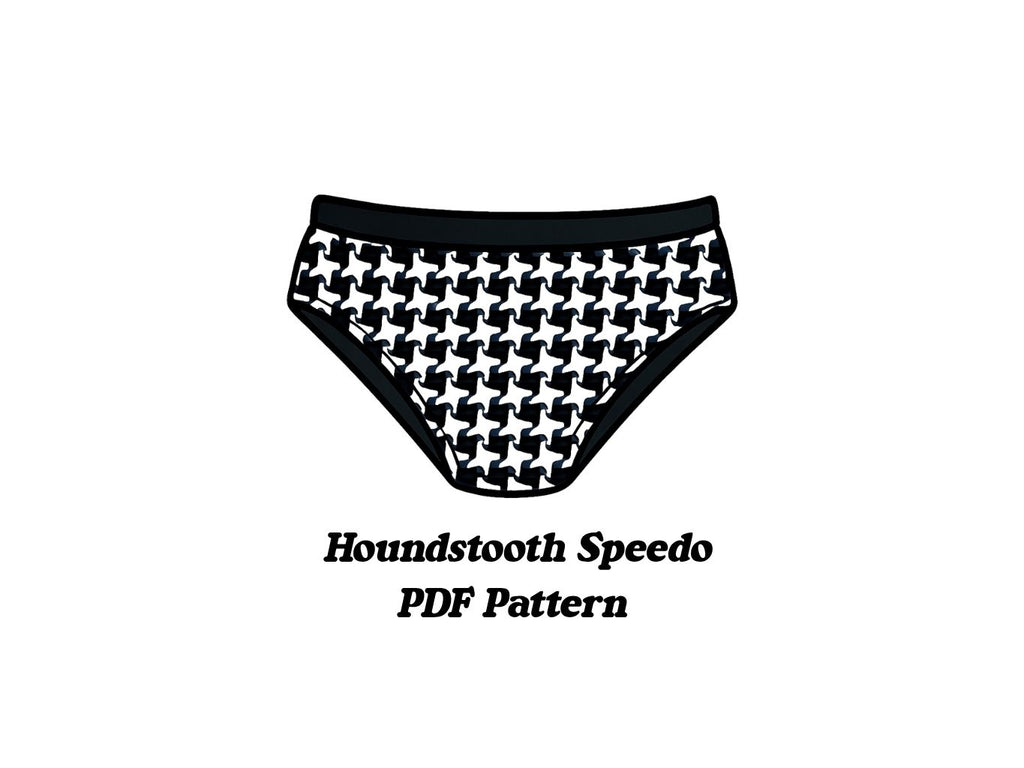 Houndstooth Speedo PDF Pattern