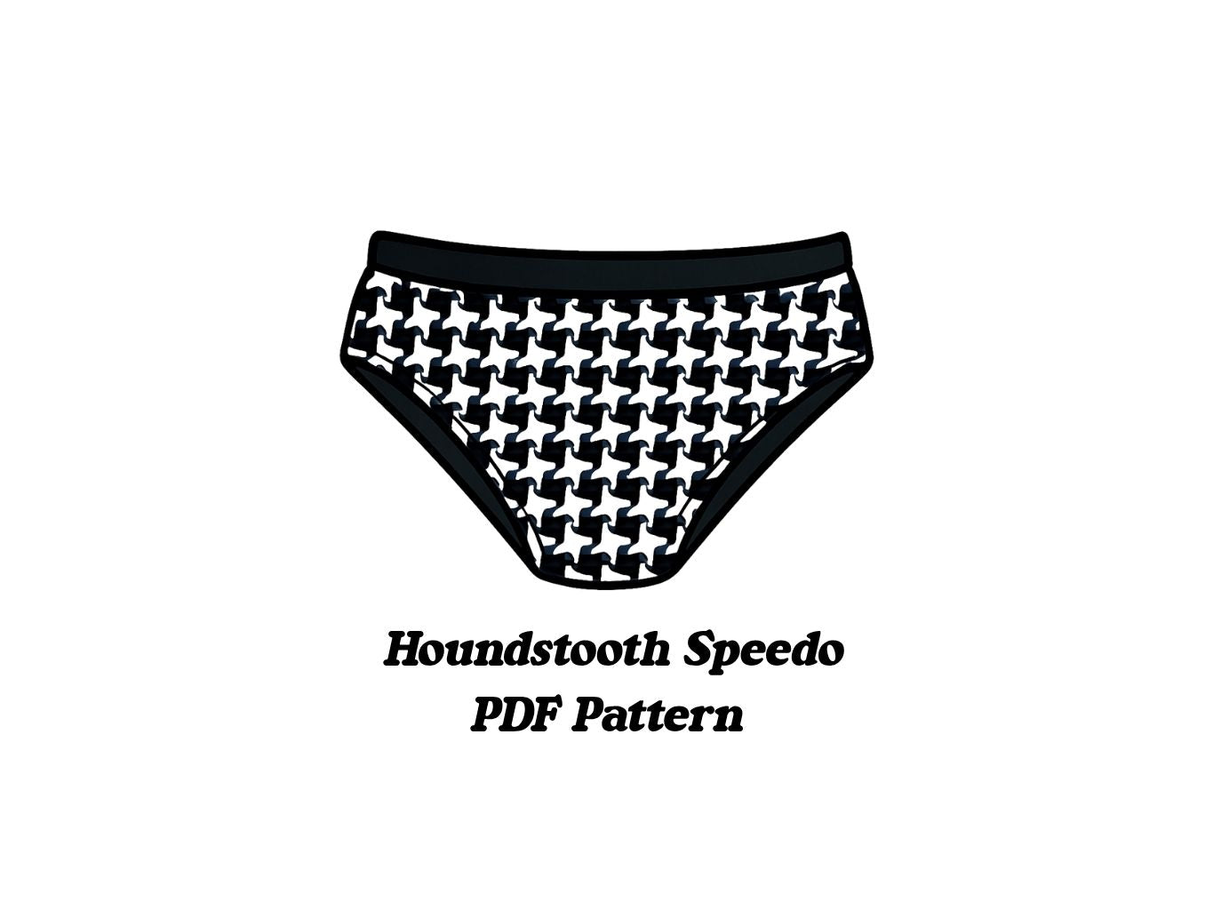 Houndstooth Speedo PDF Pattern