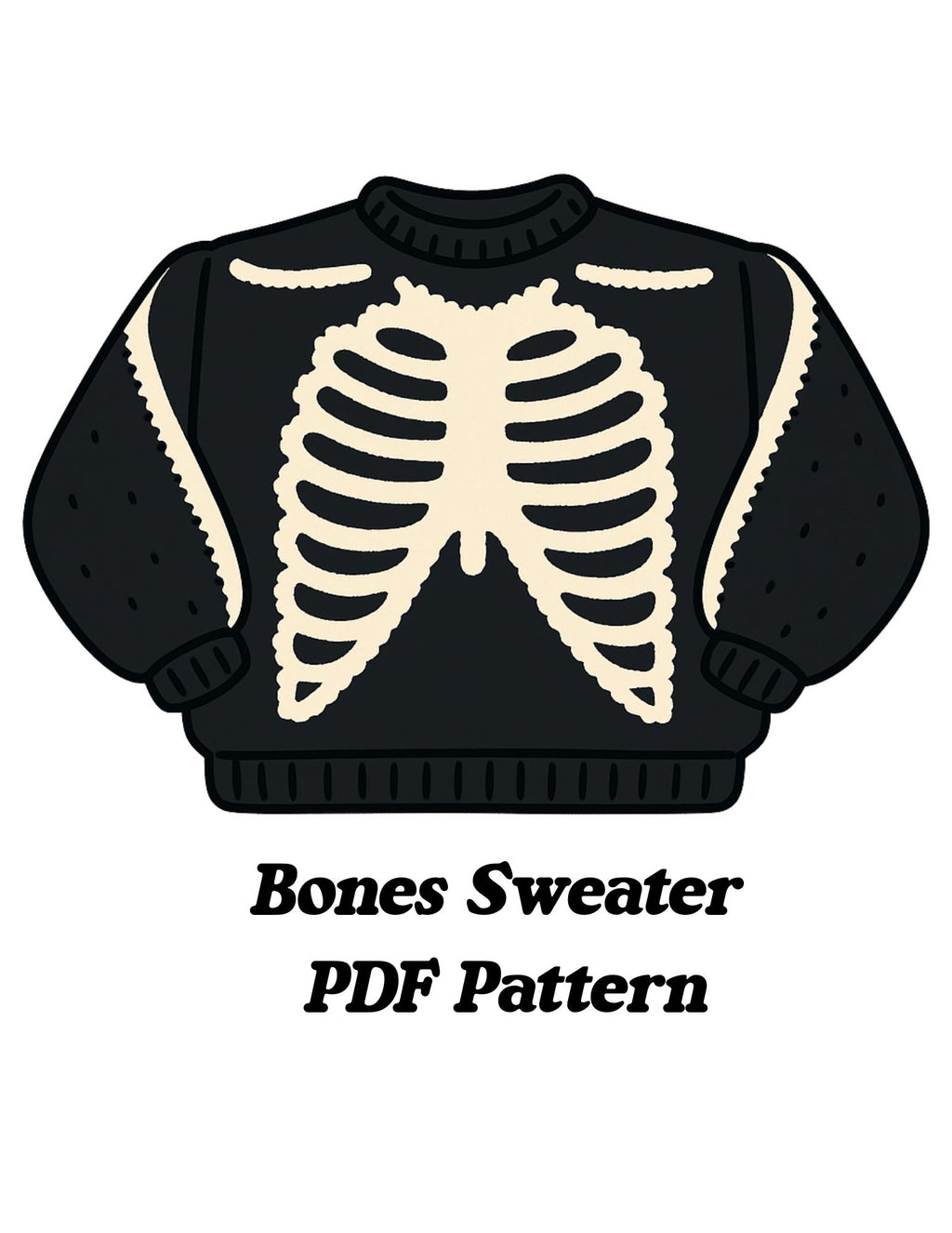 Bones Sweater PDF Pattern