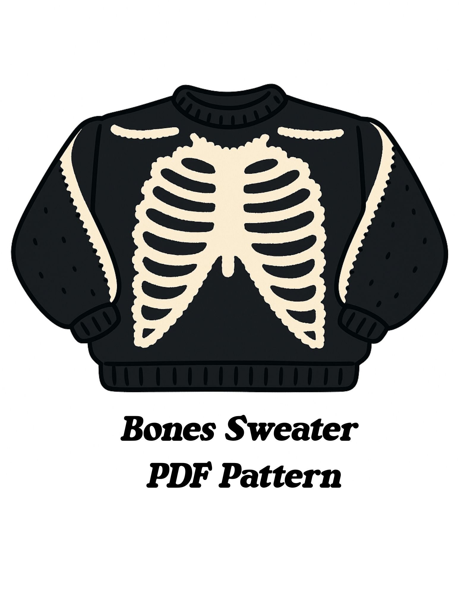 Bones Sweater PDF Pattern